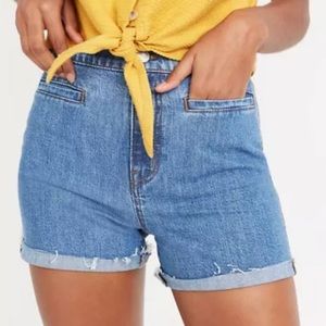 MADEWELL | High-Rise Denim Shorts: Welt-Pocket Edition